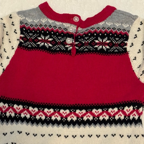 Jingles & Joy Christmas Sweater Dress- size 4T - Picture 7 of 9